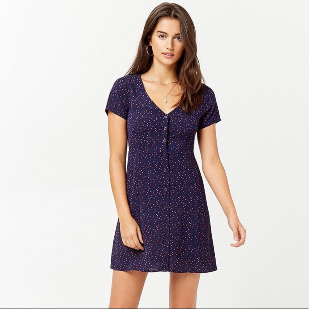 FOREVER 21 | Polka Dot Crepe Mini Dress